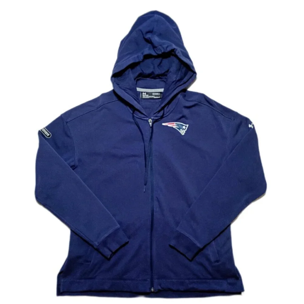 Under Armour NFL Combine Authentic New England Patriots Men Hooded Jacket Size L